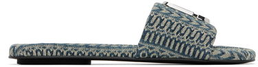 Kratke hlače Marc Jacobs Marc Jacobs 'The J Marc Washed Monogram Denim' Slides Modra | 2P3FSA006F04, 0
