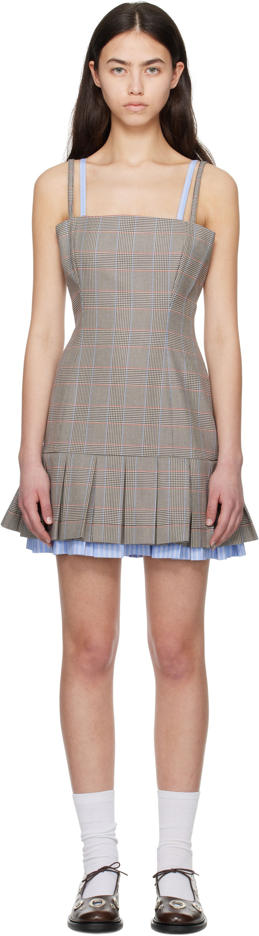 Obleke Charles Jeffrey Loverboy Charles Jeffrey LOVERBOY Pleated Minidress Večbarvna | 54060401