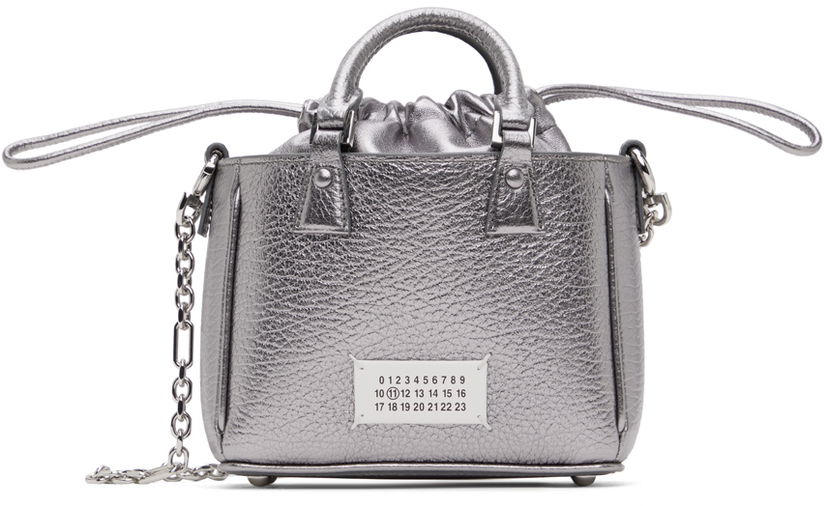 Tote bag Maison Margiela Silver 5AC Horizontal Tote Bag Siva | SB1WG0046 P6749