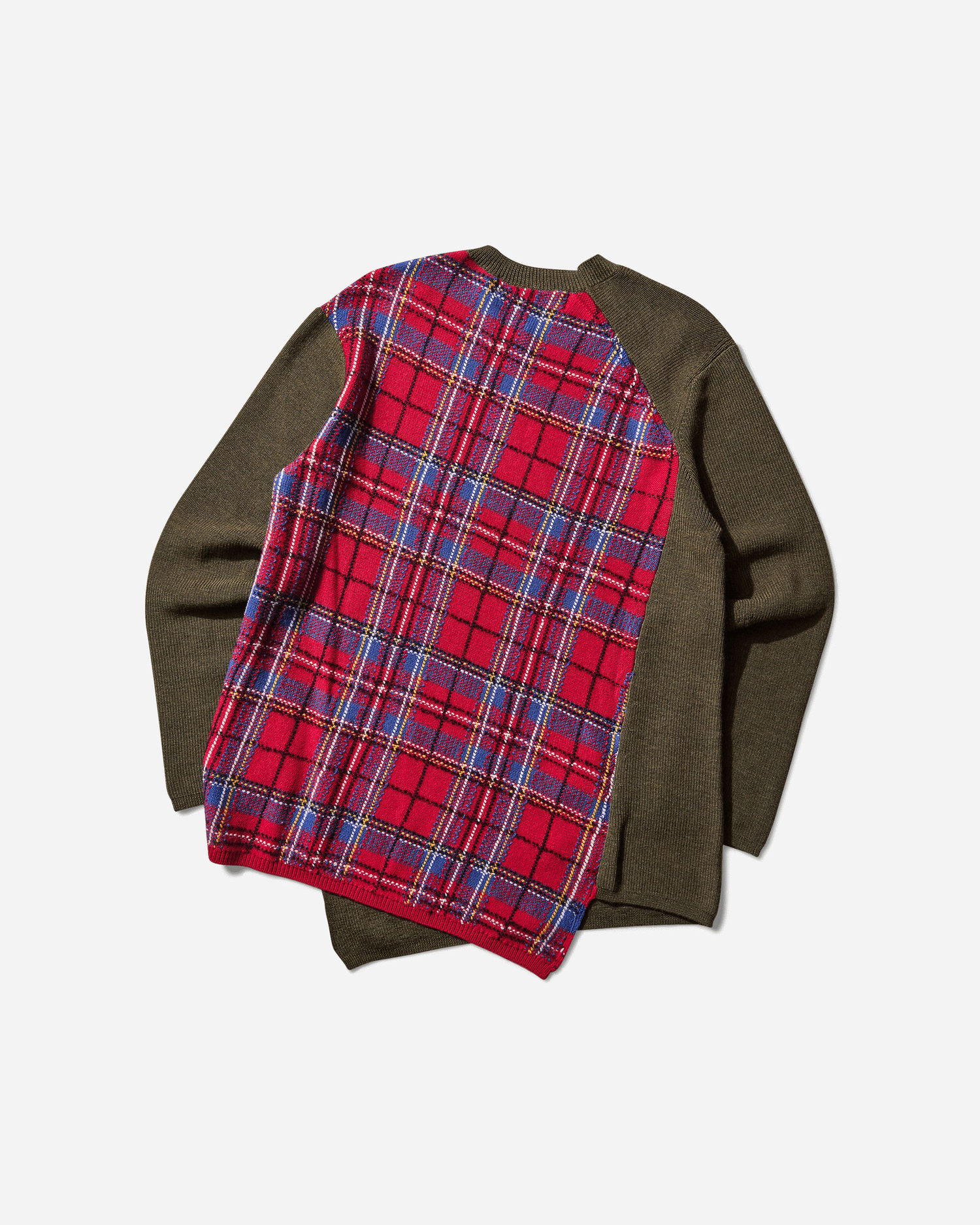 Pleteni pulover Comme des Garçons Asymmetric Paneled Sweater Zelena | PP-N006-W25 1, 0