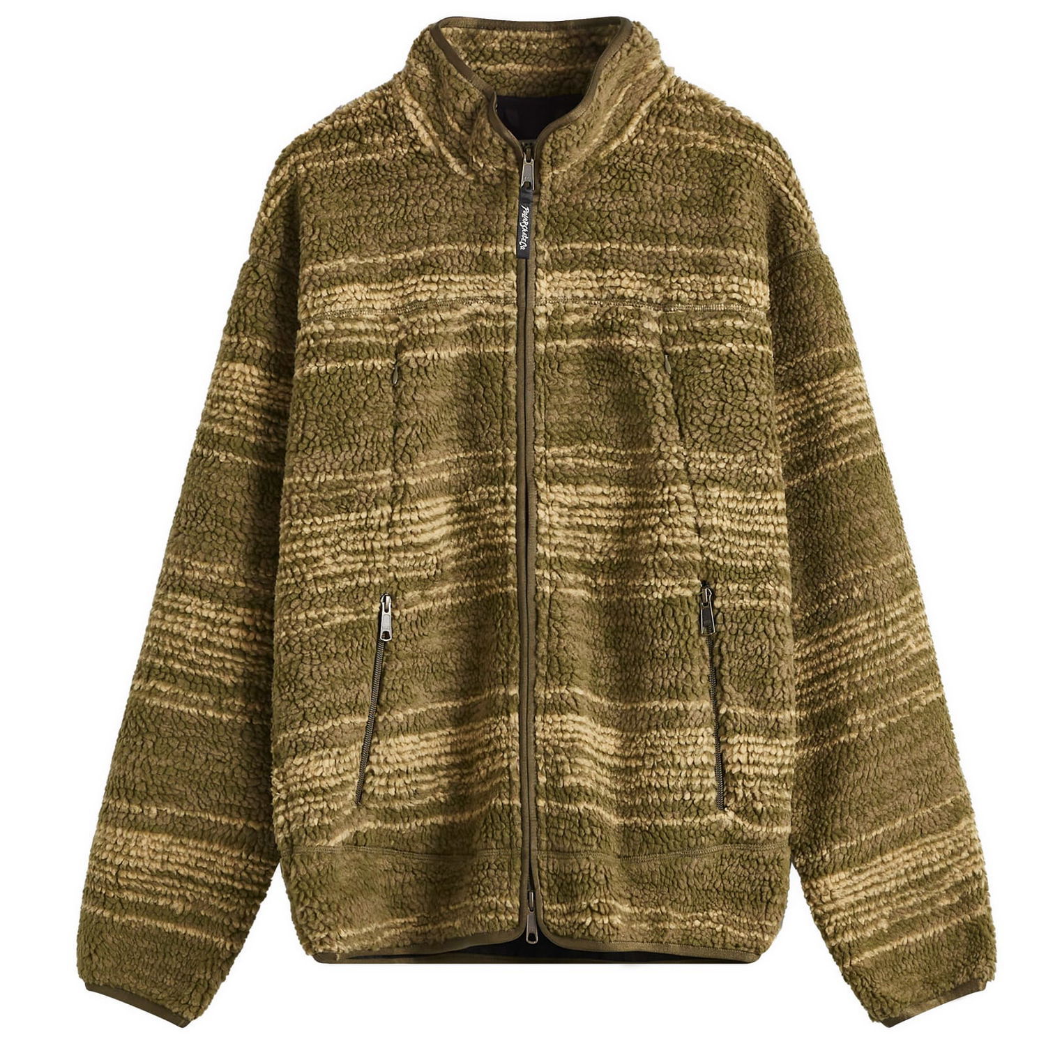 Pulover Polar Skate Co. Fleece Jacket With Zip Closure Zelena | PSC-W24-3, 0