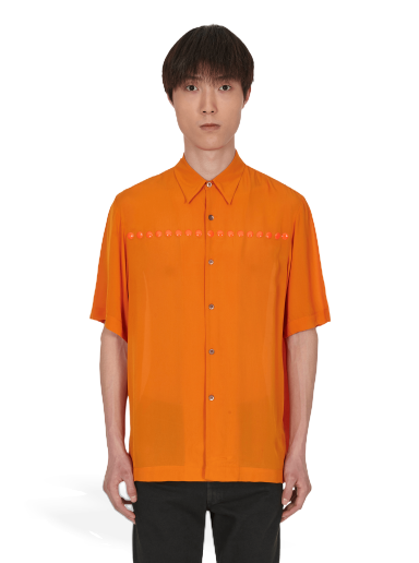 Srajce Dries Van Noten Clasen Embroidered Shirt Oranžna | 020739-4122 353