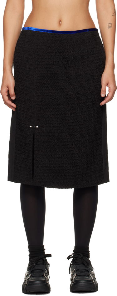 Krila ADER ERROR Ruga Product. 64 Black Midi Skirt Črna | BN01FWSK0203BK, 0