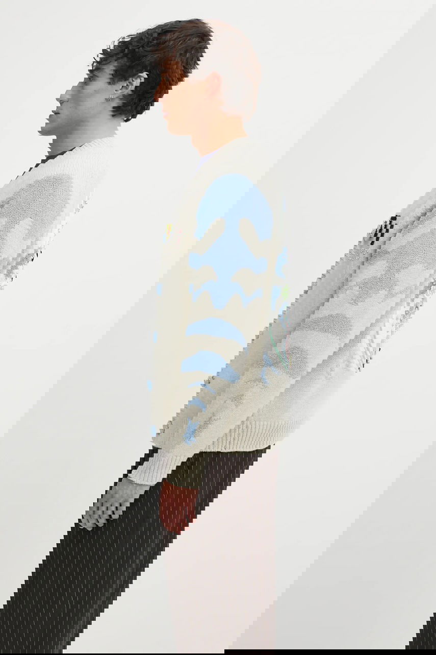 Pleteni pulover KENZO RWS Pachinko Sweater Večbarvna | FF65CA7463CI, 1