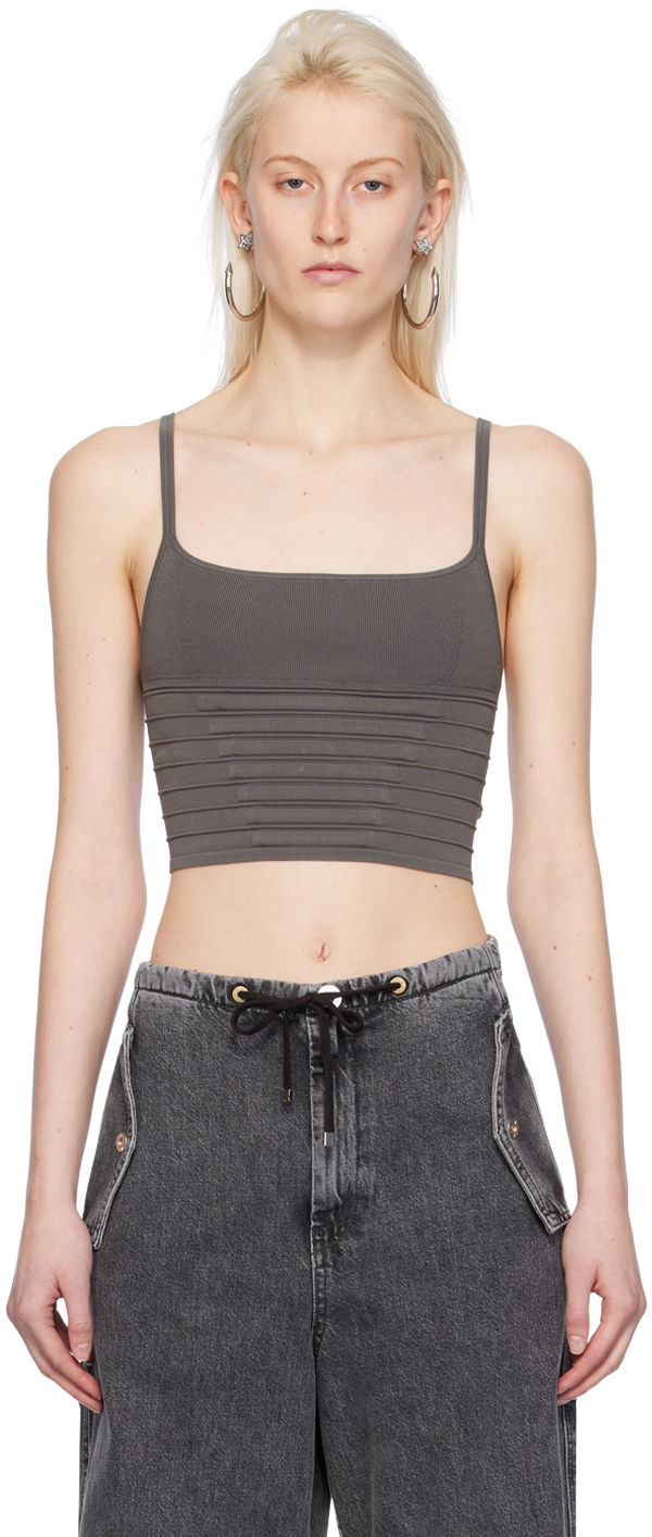 Majica brez rokavov Dion Lee Dion Lee Ventral Compact Tank Top Siva | A7773PS24