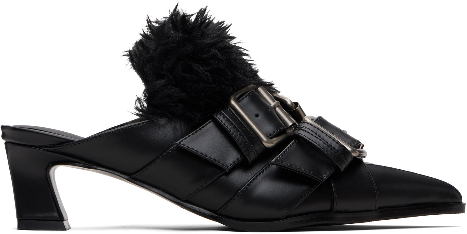 Modni dodatki Andersson Bell Andersson Bell Layered Strap Mule Heels Črna | aaa485w, 0