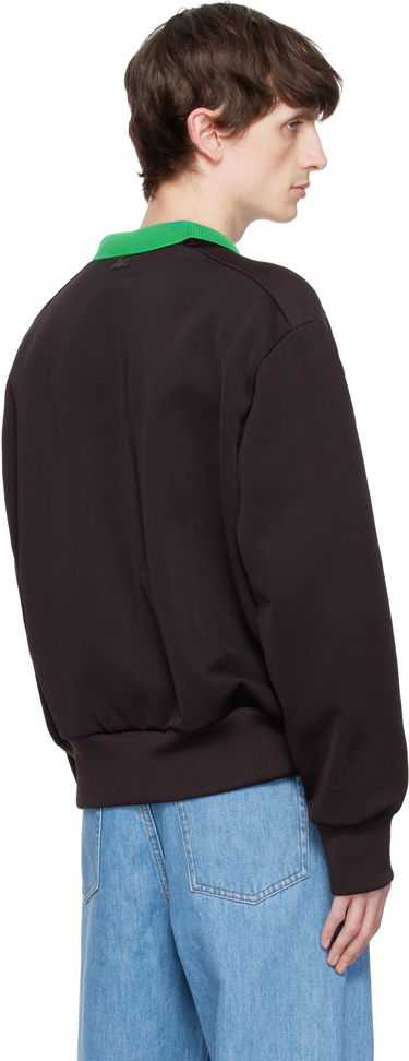 Pleteni pulover Lacoste Lacoste Runway Badge Sweatshirt Rjava | SH6761, 2