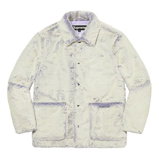 Jakna Supreme Faux Fur Shop Coat Bela | SUP-FW21-165