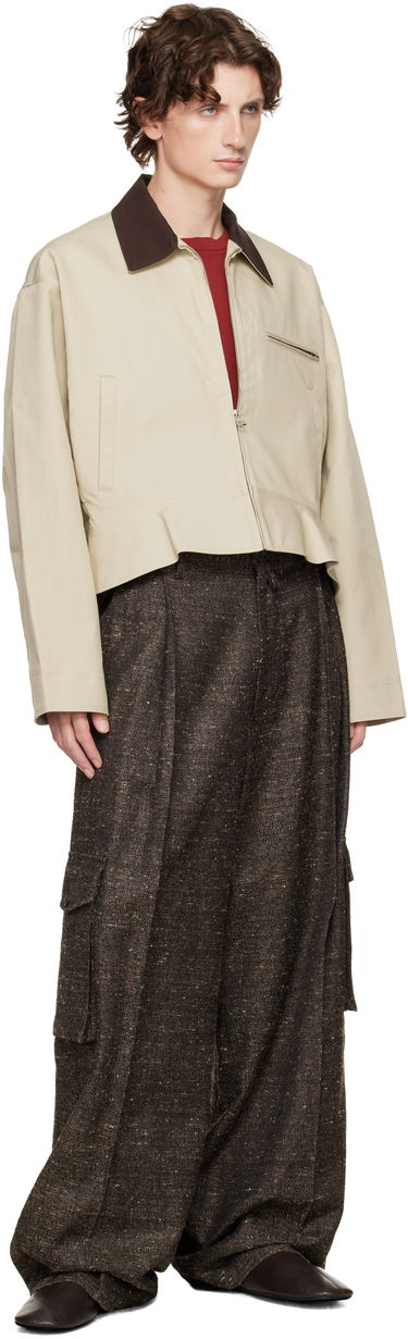 Jakna JW Anderson JW Anderson Curved Hem Jacket Bež | JK0413-PG1802, 3