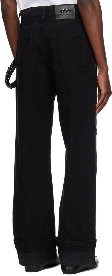 Cargo hlače Simone Rocha Simone Rocha Workwear Jeans Črna | 4136B 1239, 2