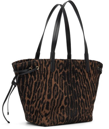 Tote bag Tom Ford Tom Ford Jacquard & Calfskin Large Tote Rjava | L1876-TSY057G, 2