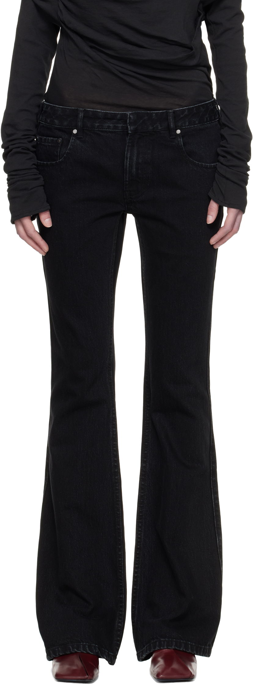Kavbojke Entire Studios Entire Studios Slim-Flared Jeans Črna | ES2589MA