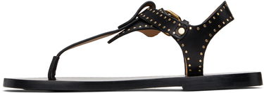 Modni dodatki ISABEL MARANT Isabel Marant Joony Studded Leather Thong Sandals Črna | SD0217FA-C1B05S, 2