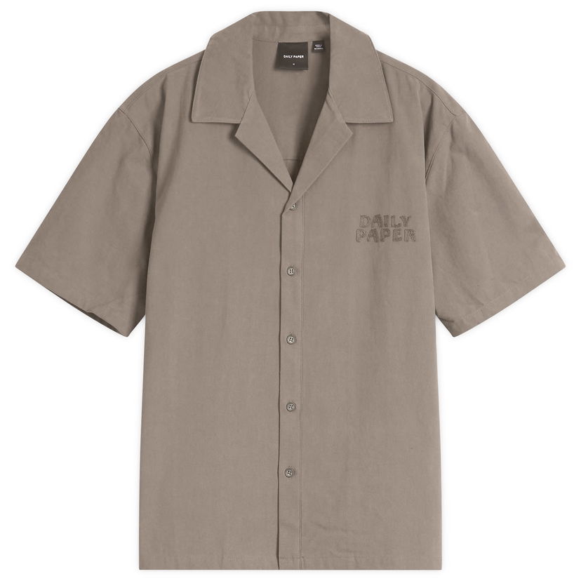 Srajce DAILY PAPER Daily Paper Chain Stitch Vacation Shirt, Size Large Bež | 2511125