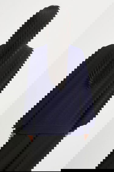 Pleteni pulover Lacoste V-Neck Button-Up Relaxed Fit Wool Blend Cardigan Mornarica | AF4143, 2