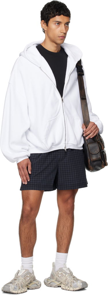 Pulover Alexander Wang Alexander Wang Zip Hoodie Bela | UCC3252065, 3