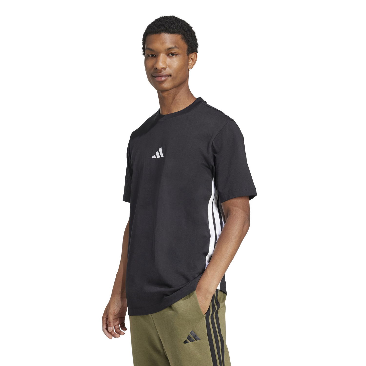 Majica adidas Performance 3-Stripes Tee Črna | JD1906, 1