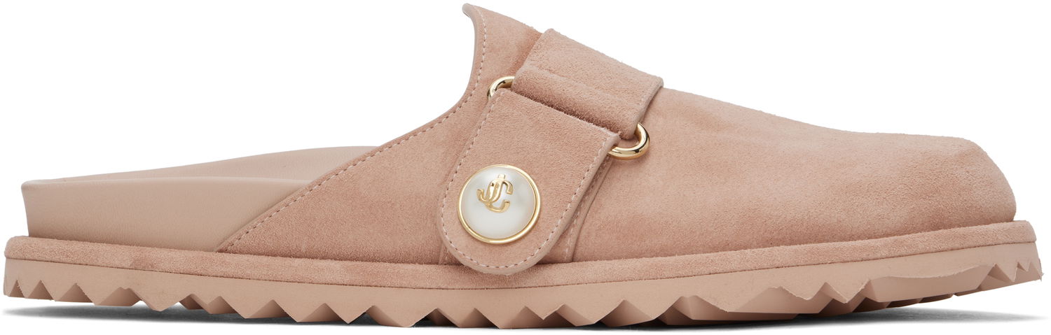 Oblačila Jimmy Choo Jimmy Choo Fayence Suede Mules Roza | FAYENCE MULE, 0