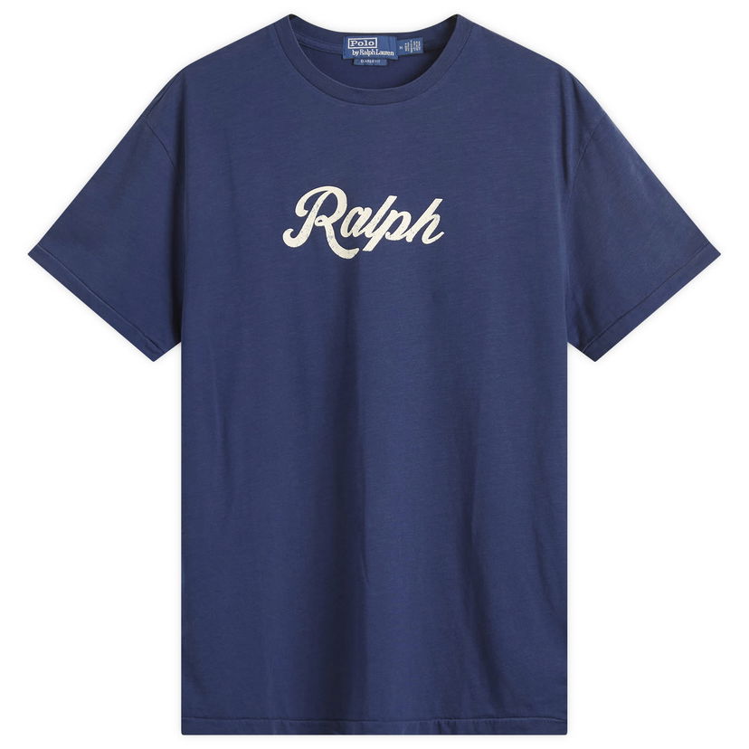 Majica Polo by Ralph Lauren Ralph Lauren Authentic Logo T-Shirt, Size Large Modra | 710936401011-BLU