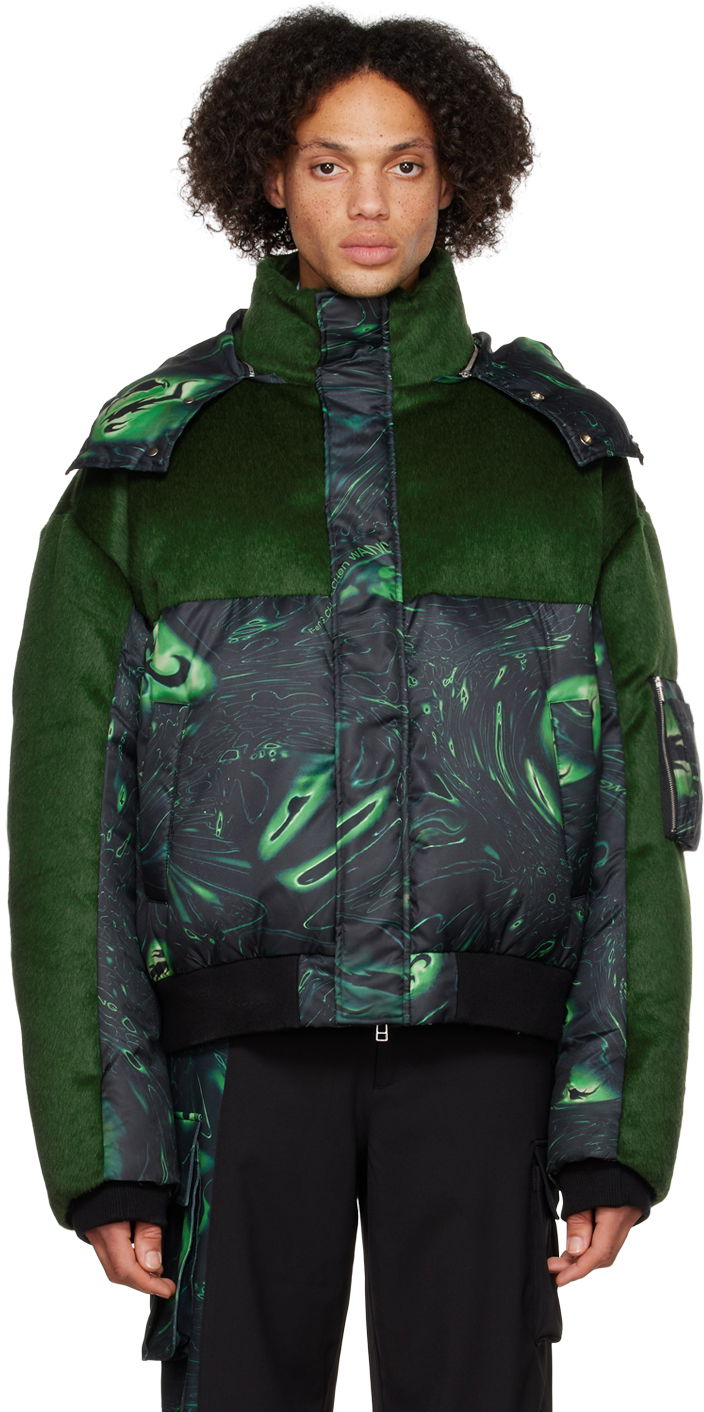 Puhovka Feng Chen Wang Feng Chen Wang Lacquerware Down Jacket Zelena | FUF14JK06