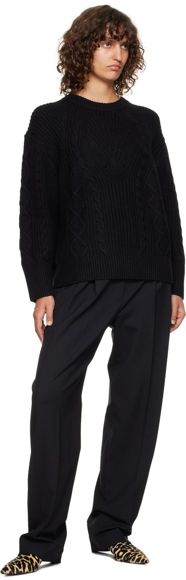 Hlače Loulou de Saison Loulou de Saison Elasticated Waistline Trousers Črna | NIRO, 3
