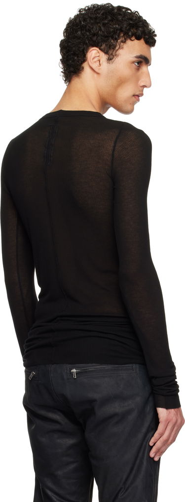Majica Rick Owens Rick Owens Hollywood Rib Long Sleeve T-Shirt Črna | RU01E5250 RC, 2