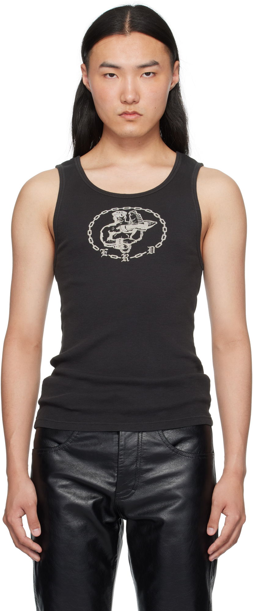 Majica brez rokavov Enfants Riches Déprimés Enfants Riches Déprimés Enfant En Chaine Graphic Tank Top Črna | 010-838