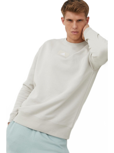 Pulover adidas Performance Essentials Feelvivid Cotton Fleece Drop Shoulder Sweatshirt Siva | HK0396
