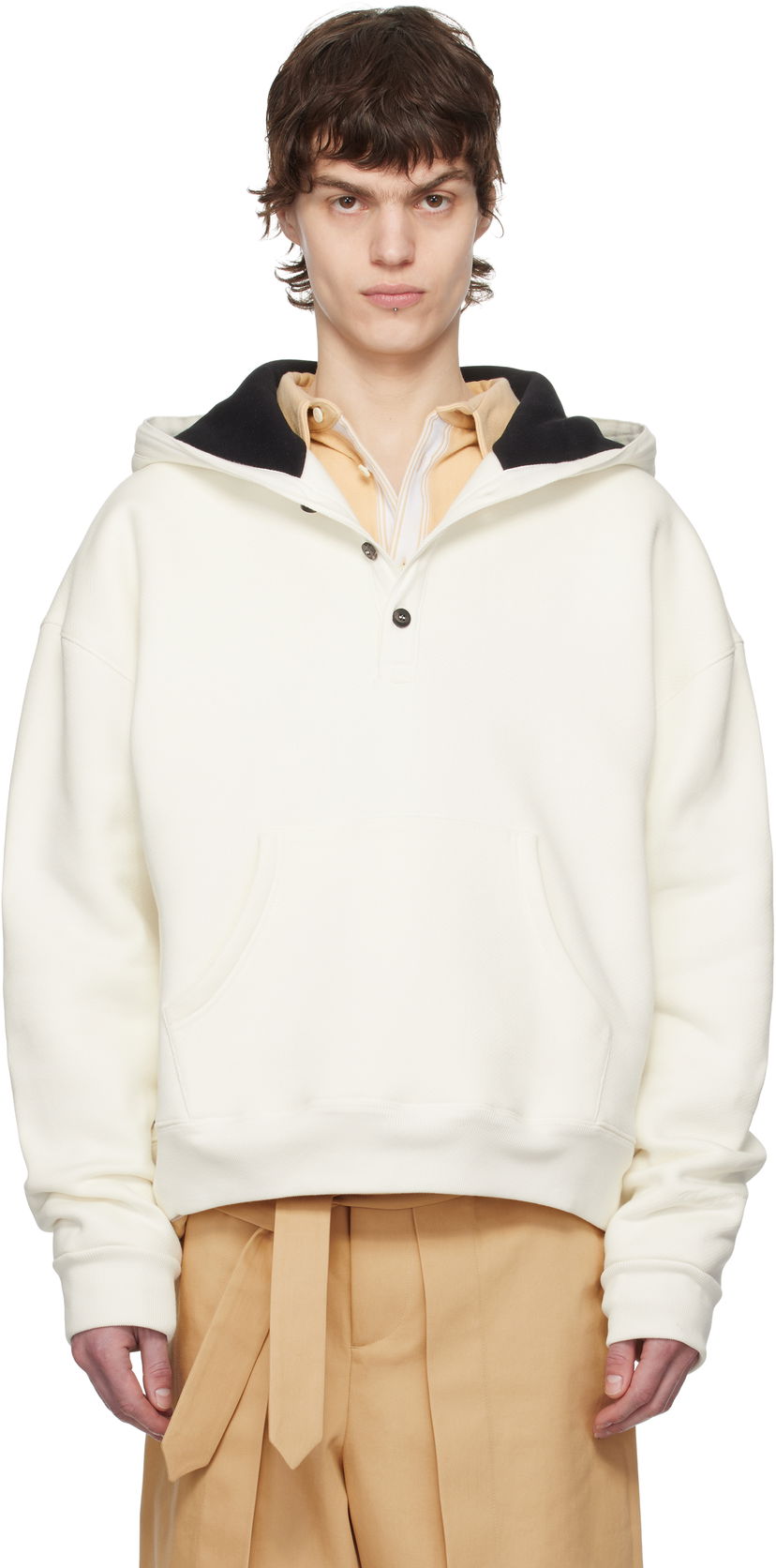 Pulover Jacquemus Jacquemus 'The Melao' Hoodie Bela | 25E255JS287-2472