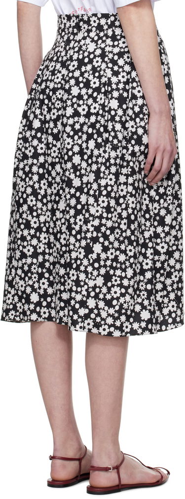 Krila Marni Marni Pop Fields Pleated Midi Skirt Črna | GOMA0703S0 UTC463, 2