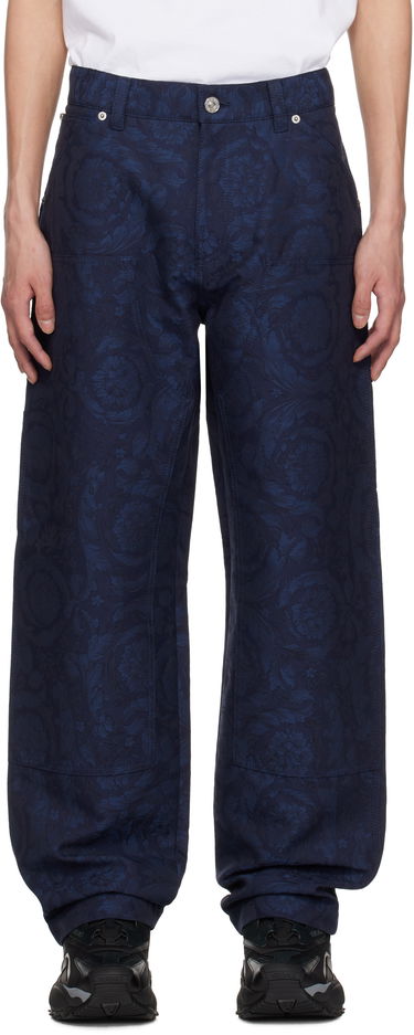 Kavbojke Versace Versace Barocco Jacquard Carpenter Trousers Modra | 1018885_1A09781, 0