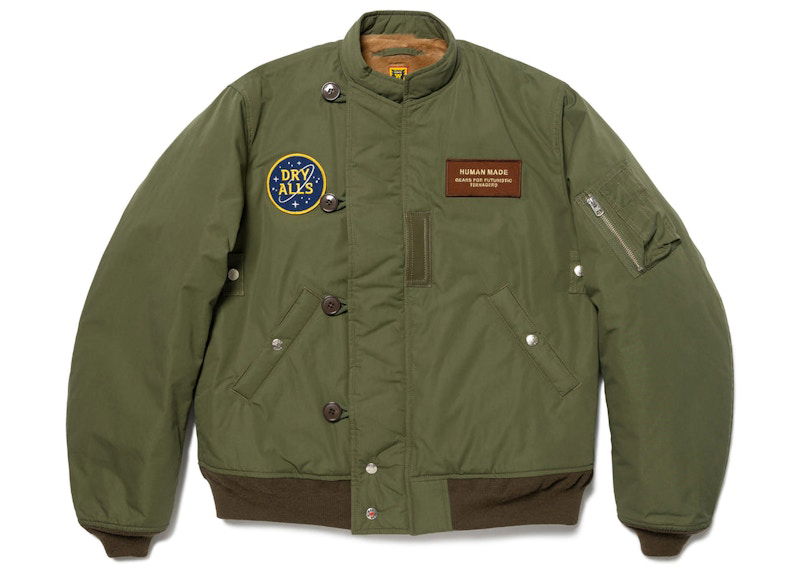 Bomber jakna Human Made Bear Flight Jacket Zelena | HM25JK003