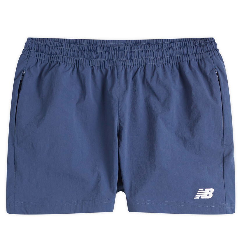Kratke hlače New Balance Athletics Stretch Woven 5" Shorts Modra | MS41517-NNY