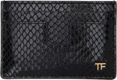 Denarnica Tom Ford TOM FORD Printed Python Card Holder Črna | YM232-LCL471G, 0