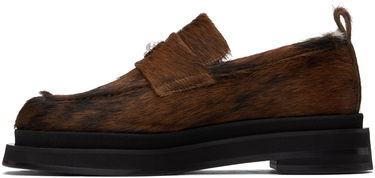 Obleke Simone Rocha Simone Rocha Heart Toe Platform Loafers Rjava | LOF1PD 0794, 2
