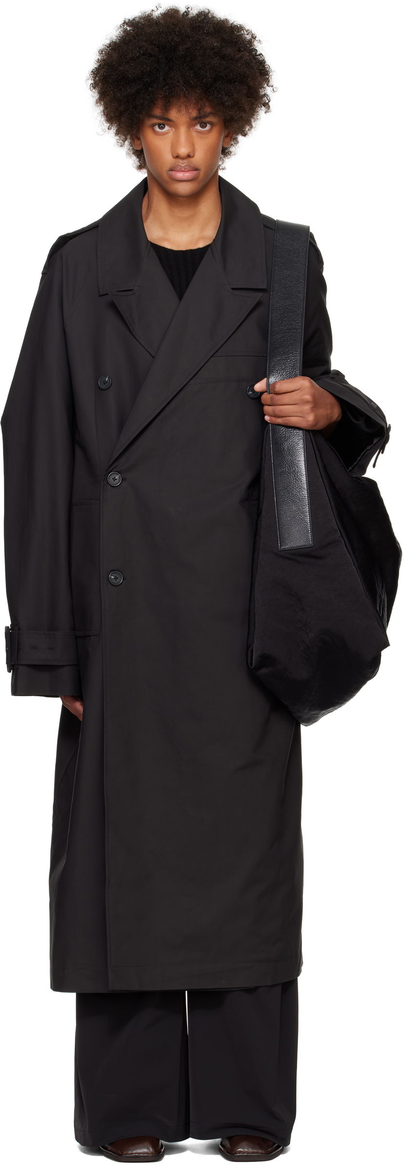 Trenčkot Entire Studios Wellington Coat Črna | ES2638BL