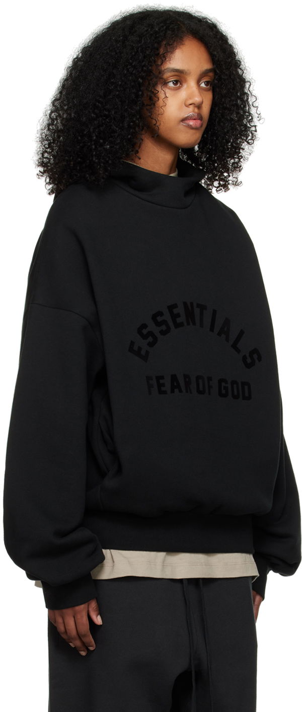 Pulover Fear of God Essentials S23 Hoodie Črna | 192sp232050f, 1