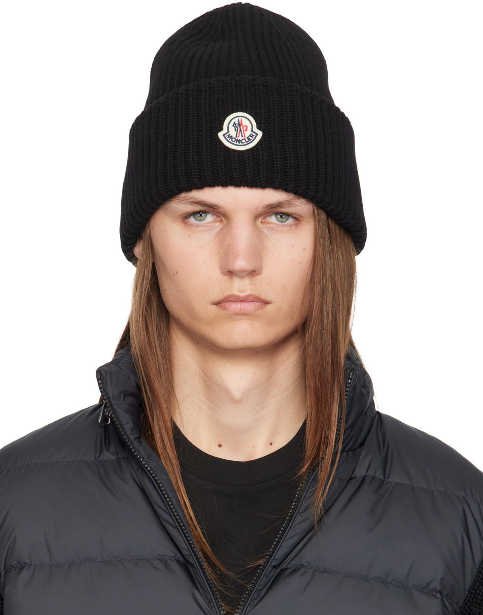 Beanie Moncler Black Wool & Cashmere Beanie Črna | J20913B00066M1127, 0