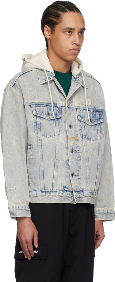 Jakna AAPE by A Bathing Ape AAPE by A Bathing Ape 'AAPE Now' Hooded Denim Jacket Modra | AAPLJM7700XBNBLR, 1