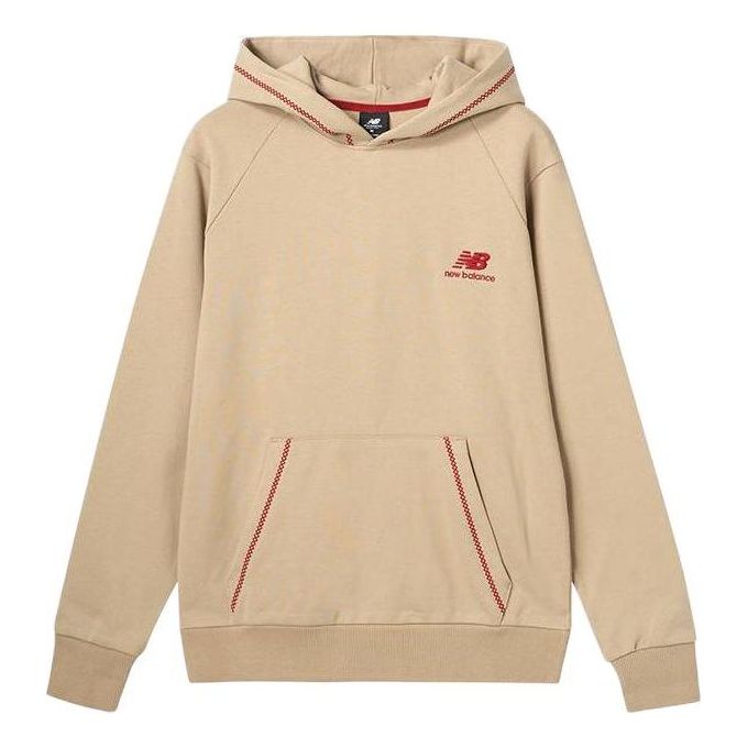 Pulover New Balance Athletics French Terry Hoodie Bež | AMT31570-BNN
