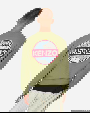 Pleteni pulover KENZO Travel Sage Zelena | FD65SW0894ME 61, 3