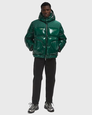 Puhovka Casablanca Shiny Hooded Puffer Jacket Zelena | MPF25-OT-197-01, 1