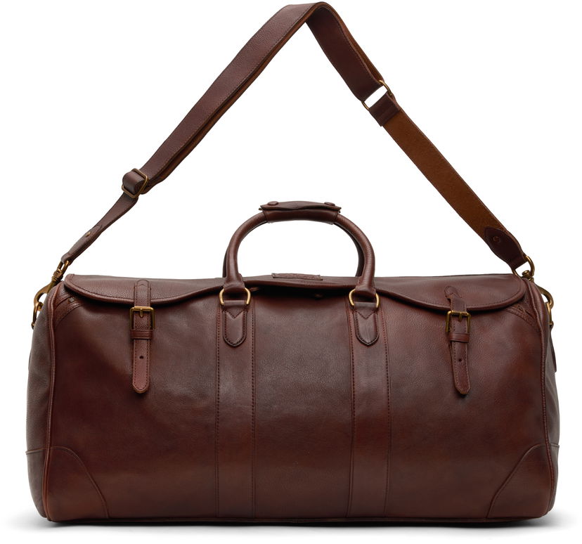 Potovalna torba Polo by Ralph Lauren Ralph Lauren Heritage Leather Duffle Bag Rjava | 405946034001