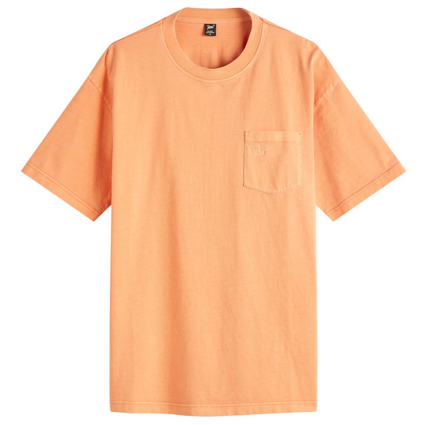 Majica Patta Patta Washed Pocket T-Shirt, Size Large Oranžna | POC-BS25-1000-290-0022-187