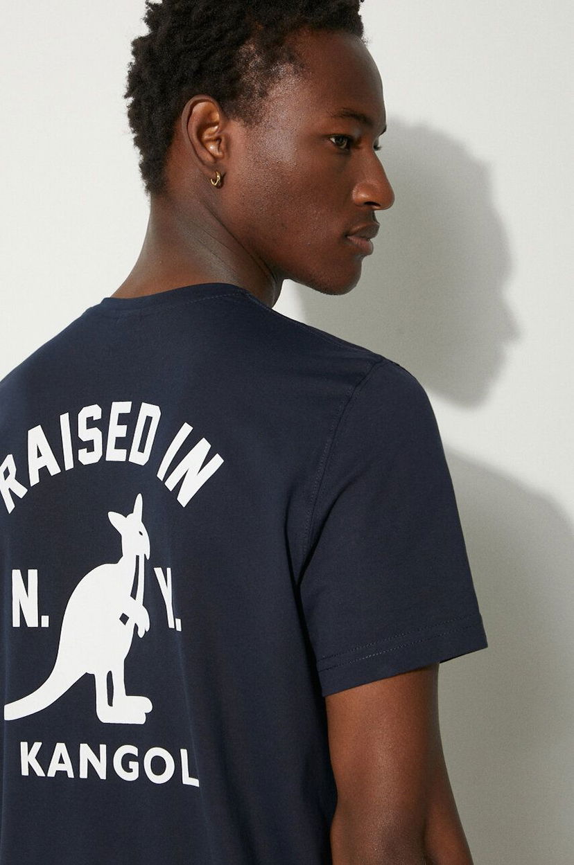 Majica Kangol Heritage Basic T-Shirt With Print Modra | KLHB003