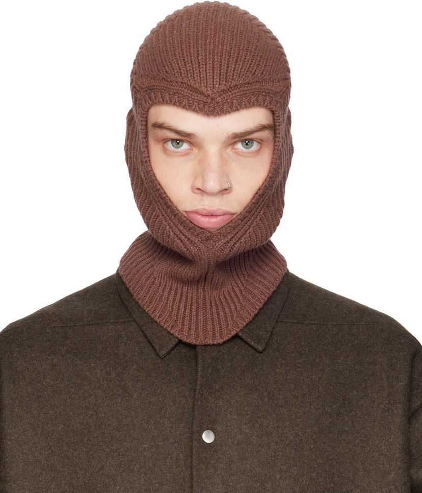 Šala Rick Owens Balaclava Skull Rjava | RR02D6490 WSBR