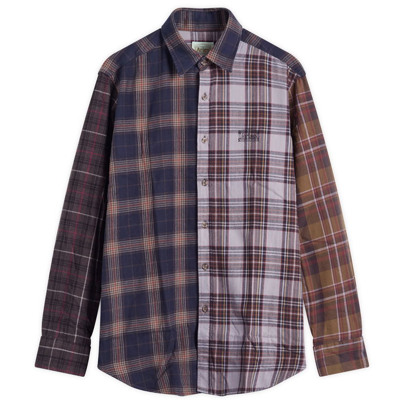 Srajce Aries Overdyed Patchwork Shirt Večbarvna | AR40121-PUP