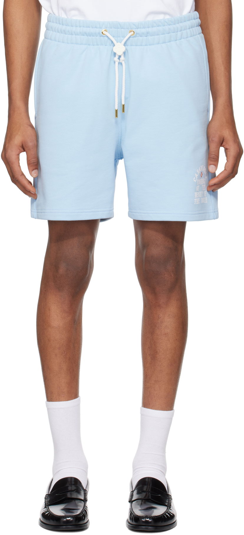 Kratke hlače Casablanca Casablanca 'Beauty Of The World' Sweat Shorts Modra | MS25-JTR-003-03