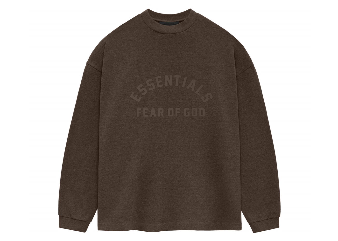 Majica Fear of God Core Collection Heavy L/S Tee Heather Wood Rjava | 125SU242012F, 0