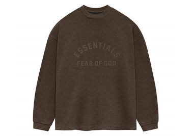 Majica Fear of God Core Collection Heavy L/S Tee Heather Wood Rjava | 125SU242012F, 0